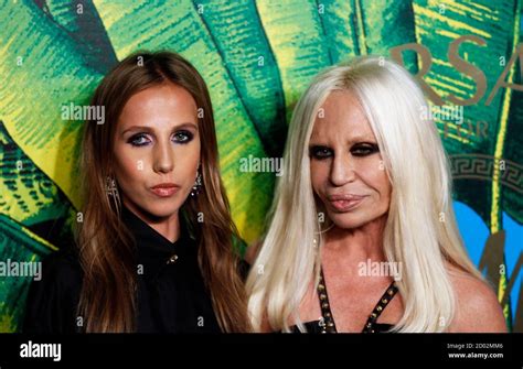 Donatella Versace And Her Daughter