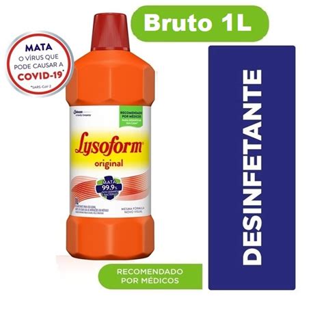 Desinfetante Lysoform Bruto Original 1L Shopee Brasil