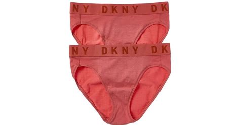 Dkny Pk French Cut Bikini In Red Lyst Uk