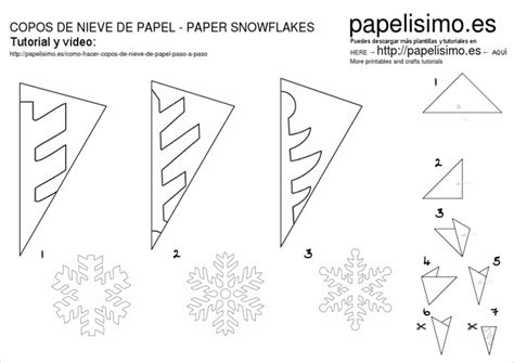 Como Hacer Copos De Nieve De Papel Paso A Paso Snowflakes Pdf Pdf