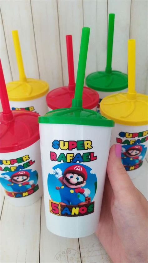 Copo Twister Canudo Super Mario Elo Produtos Especiais