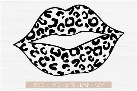 Leopard Tongue Svg Cheetah Tongue Out Svg Kiss Lips Svg With Tongue