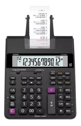 Calculadora Sumadora Impresora Casio Hr 200rc Original Meses sin interés