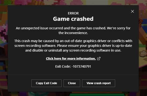 Minecraft Java Edition Random Crashes Exception Access Violation