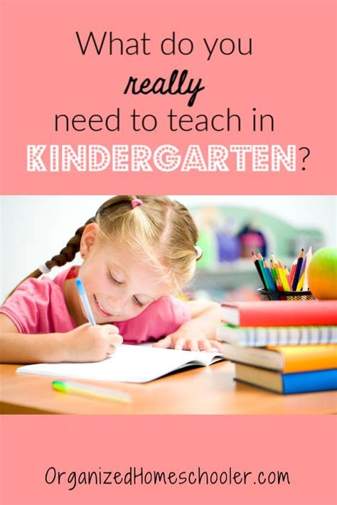 How To Homeschool Kindergarten ~ What Do I Really Need To Teach