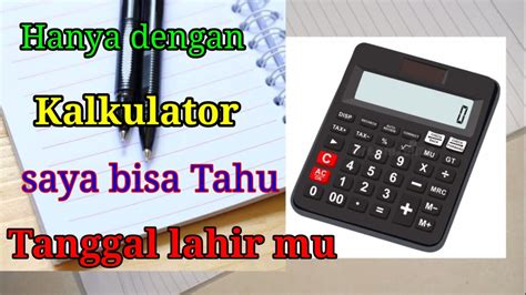 Trik Sulap Matematika Menebak Tanggal Lahir Youtube