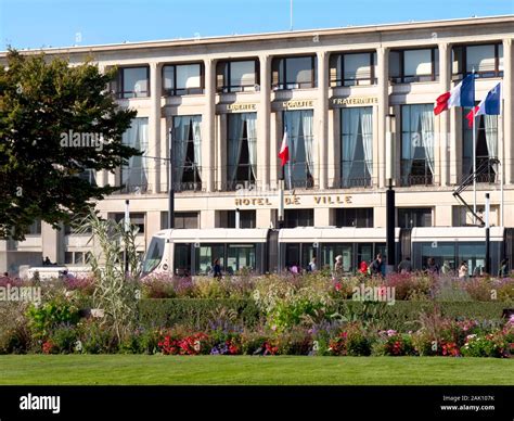 Europe, France, Normandy, Le Havre city hall Stock Photo - Alamy