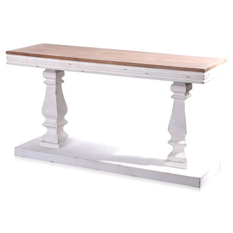 White Console Table – Bronze Lady Home Furnishings