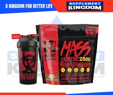 Mutant Mass Extreme 2500 Promo 100 Muscle Mass Gainer 3 Whey Protein Drink Mix Lazada Ph