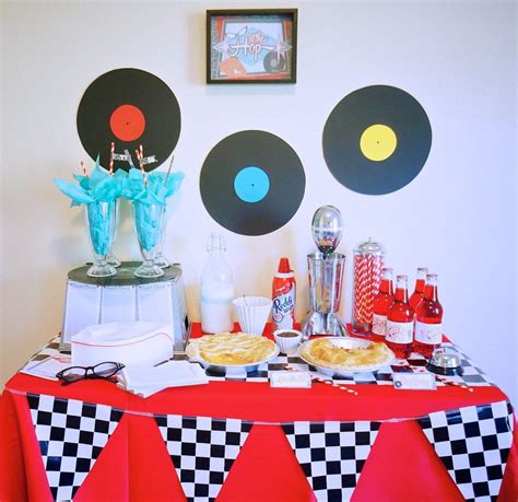 S Diner Theme Piecyling Party With Free Printables S Theme Party