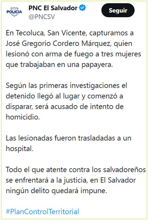 El Salvador Capturan A Sujeto Que Lesion A Tres Mujeres