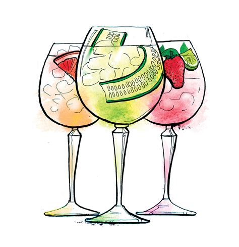 Cocktail Menu Illustrations — Lisa Maltby