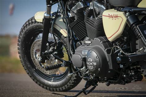 Sportster 48 Beige Bobber Ricks Motorcycles Harley Davidson