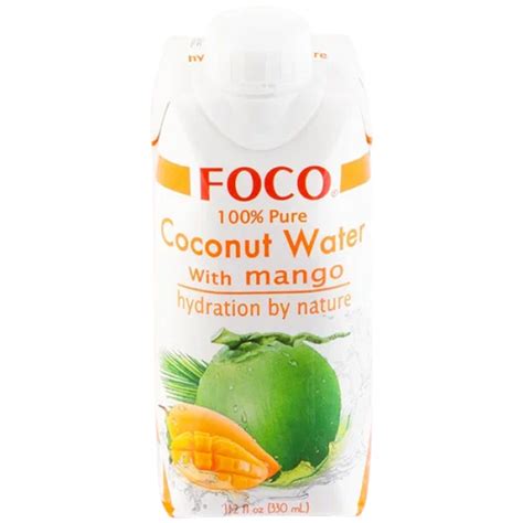 Кокосовая вода с манго FOCO 330 мл купить в Москве