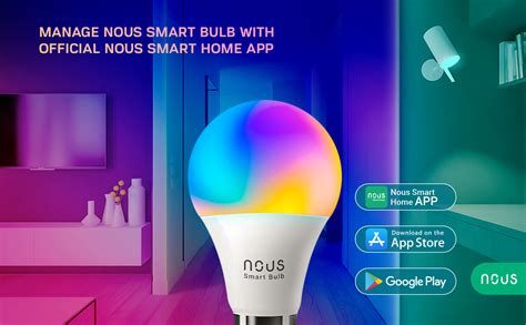 Nous P Wifi Colorful Rgb Led Light E Smart Bulb W Pcs Nous