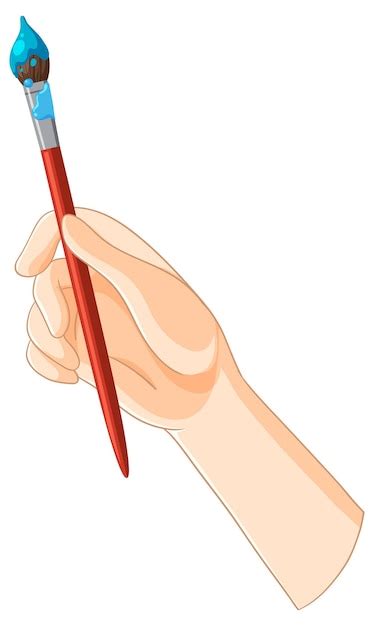 Free Vector Creative Hand Holding A Paintbrush