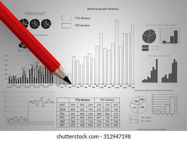 Market Concept Pencil Drawing Graphs Diagrams Stock Illustration 312947198 | Shutterstock