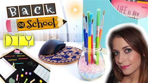 Diy Organizacja Biurka I Tablicy Back To School Theammisu Youtube