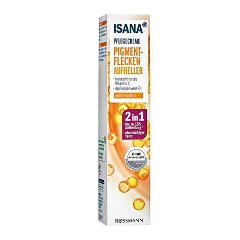 ISANA Pigmentflecken Aufheller Pflegecreme 50 Ml Amazon De Kosmetik