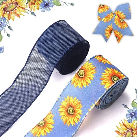 Amazon Hying Rolls Spring Flowers Ribbons For Wreath Bows