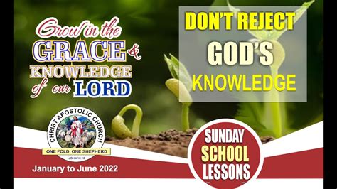 Lesson 5a The Power Of Knowledge Cac Sunday School 2022 Youtube