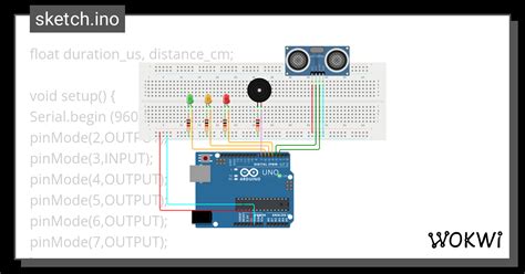 Ultrasonic Security System Wokwi Esp Stm Arduino Simulator