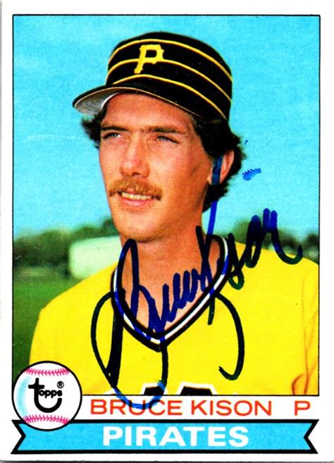 Bruce Kison Autographed Baseball Card Pittsburgh Pirates 1979 Topps 661