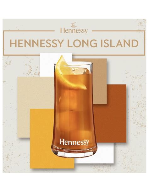 Cognac Hennessy Set Cocktail Hennessy Long Island 3 Bottles And 6 G