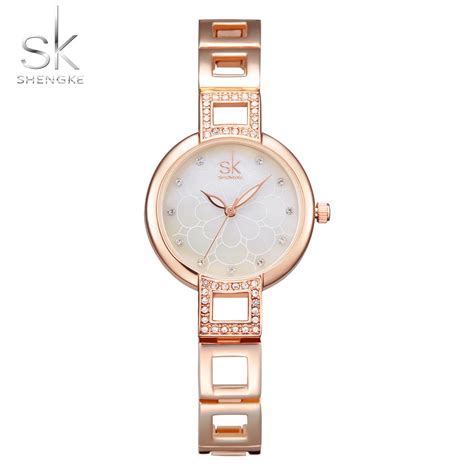 Shengke Women Watches Fashion Bracelet Wrist Watches Top Luxury Brand