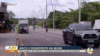 Jornal Liberal 1ª Edição Uso irregular de ciclovias e ciclofaixas em