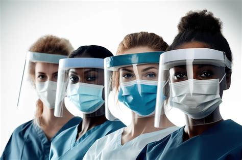 Premium Photo Portrait Of A Group Diverse Ethnical Of Medical Workers