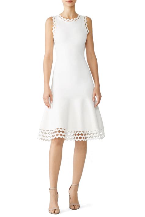 White Diamond Cut Dress by Milly | Rent the Runway