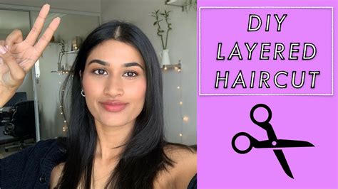 Diy Easy Haircut At Home W Long Layers My Dad Cut My Hair Youtube