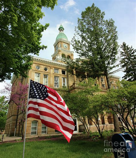 Hillsdale County Courthouse Hillsdale Michigan 6466 Photograph By Jack