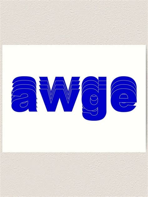 Awge Logo (A$AP Rocky)" Art Print by ...