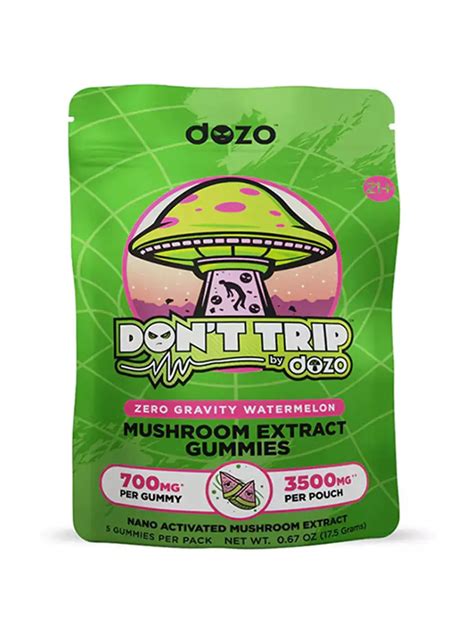 Zero Gravity Watermelon Dozo Don T Trip Mushroom Gummies Mg Free