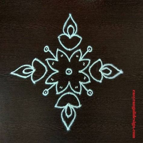 50 White Rangoli Designs (Rangoli Ideas) - October 2019 | Rangoli ...