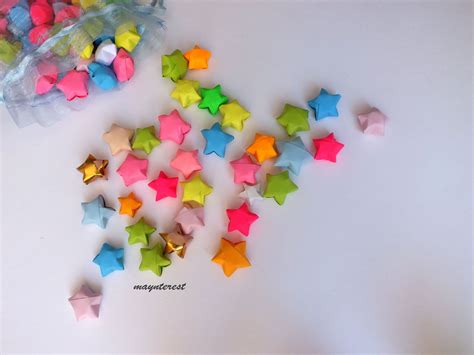 Estrellitas De Papel Infladas Origami Lucky Stars Estrellas De