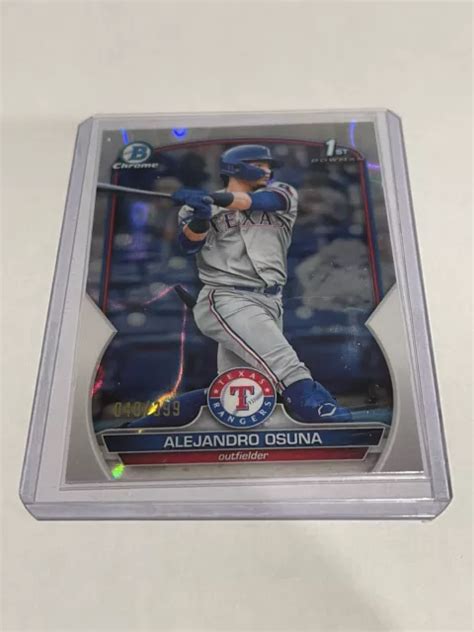 Bowman Chrome Alejandro Osuna Lava Refractor St Prospect