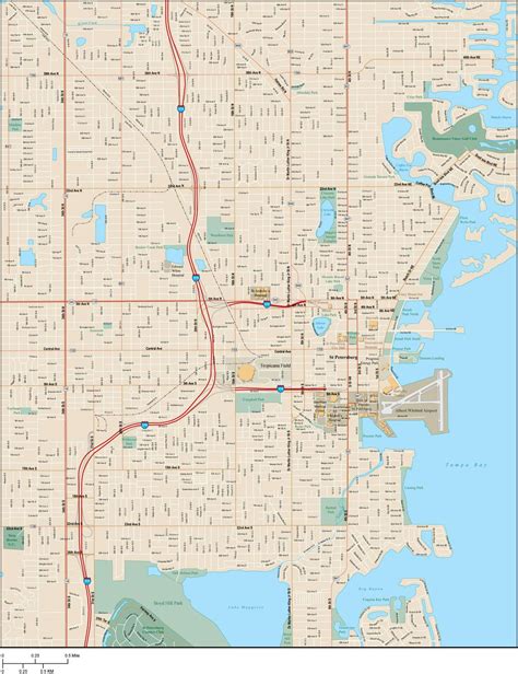 St Petersburg Florida Elevation Map Map