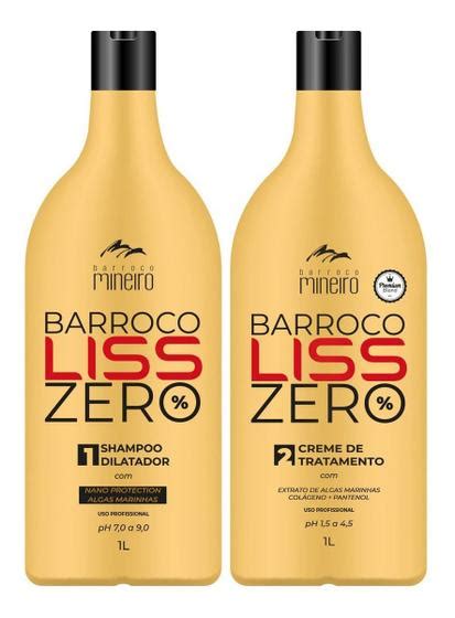 Kit Escova Progressiva Barroco Liss Zero Tratamento Blond L Barroco