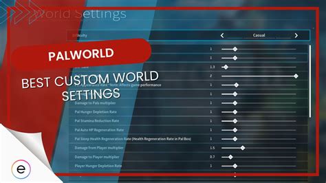 Palworld BEST Custom World Settings Beginners Veterans EXputer