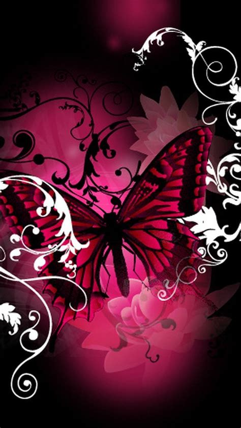 Pink Butterfly Wallpaper - EnWallpaper