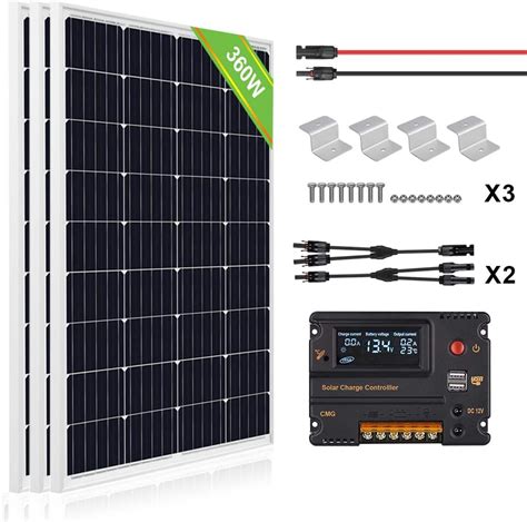 Eco Worthy Watts Solar Panel Kit Pcs W Polycrystalline Solar