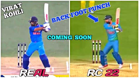 Rc 22 New Gold Shot Of The Week 🏏🤯virat Kohli Back Foot Punch Shot