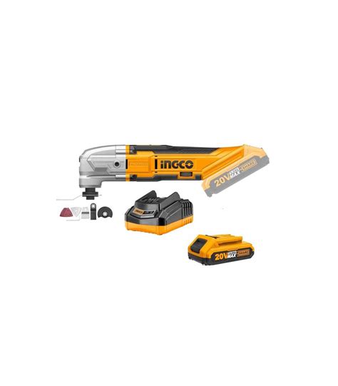 Ingco CMLI2022 20V Lithium Ion 3 2Angle Cordless Oscillation Tool