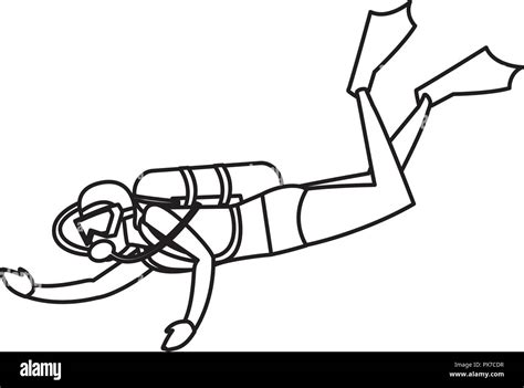 Scuba Diver Drawing