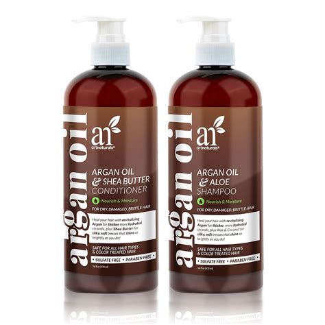 Artnaturals Moroccan Argan Oil Shampoo And Conditioner Set 2 X 16 Oz For Men And Women