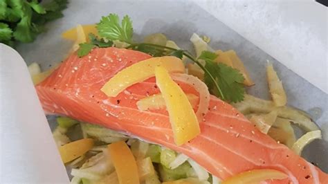 Papillote De Saumon Au Fenouil Et Citron Confit On Cuisine Pour De Bon