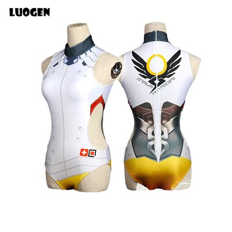 Halloween Sexy Game Ow Mercy Cosplay Costume Anime Swimwear Women One